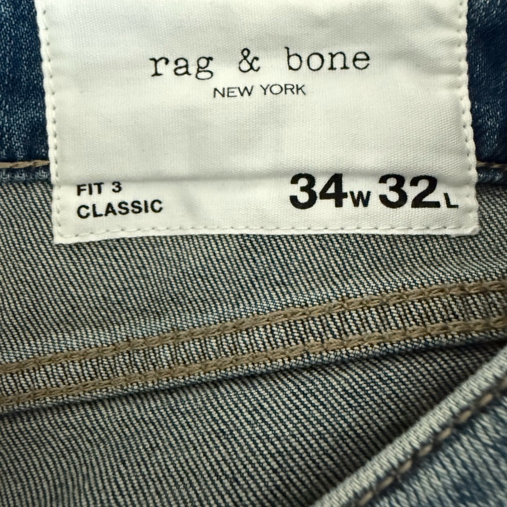 Rag & Bone Classic Fit Denim Jeans